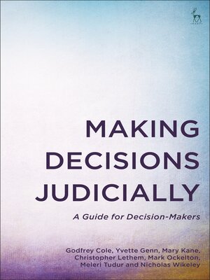 cover image of Making Decisions Judicially